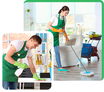 Cleaner at work